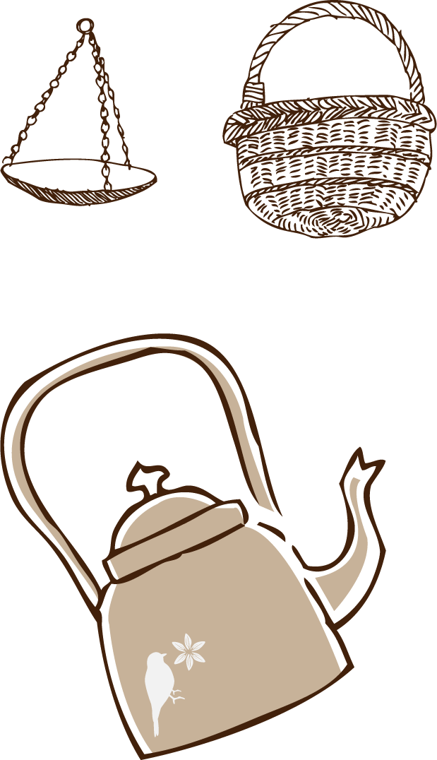 ポットのイラスト